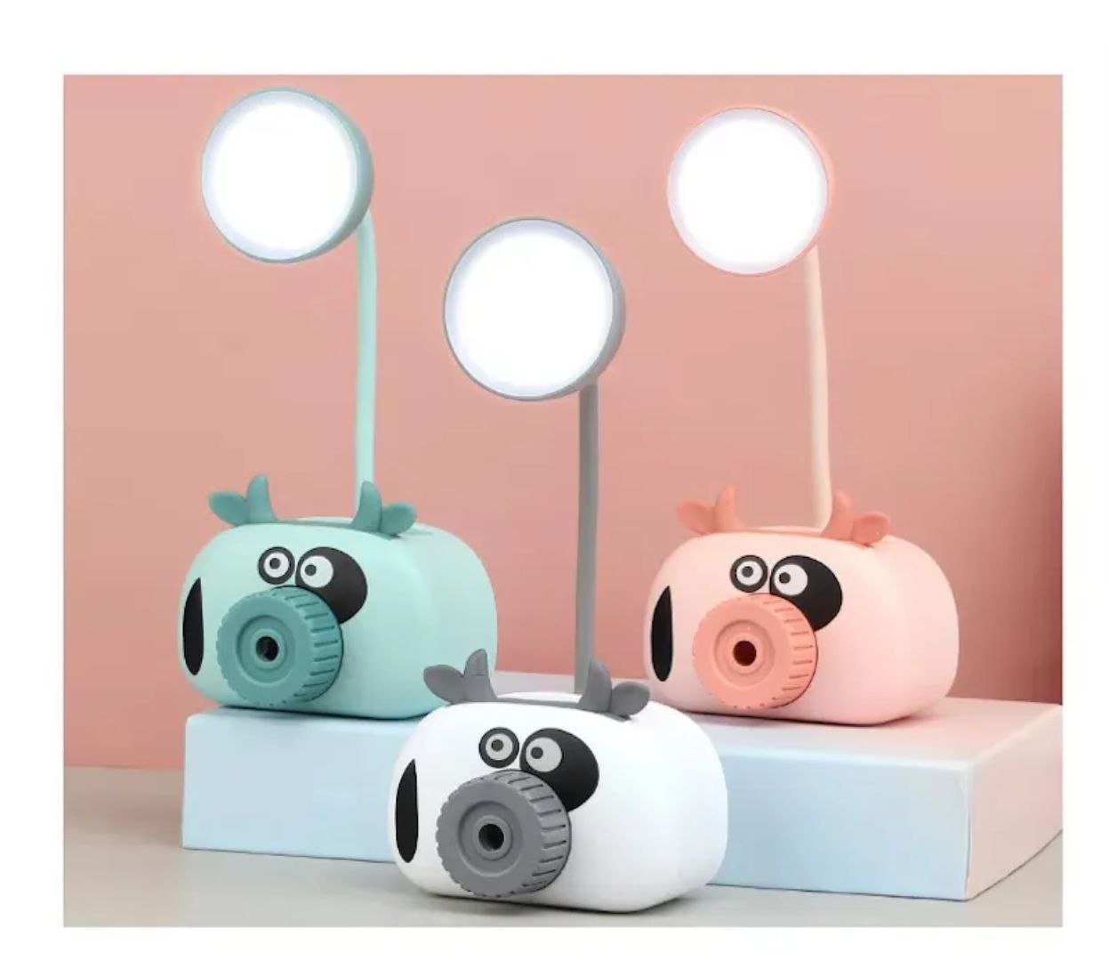 Study Lamp with Pen Stand & Sharpner