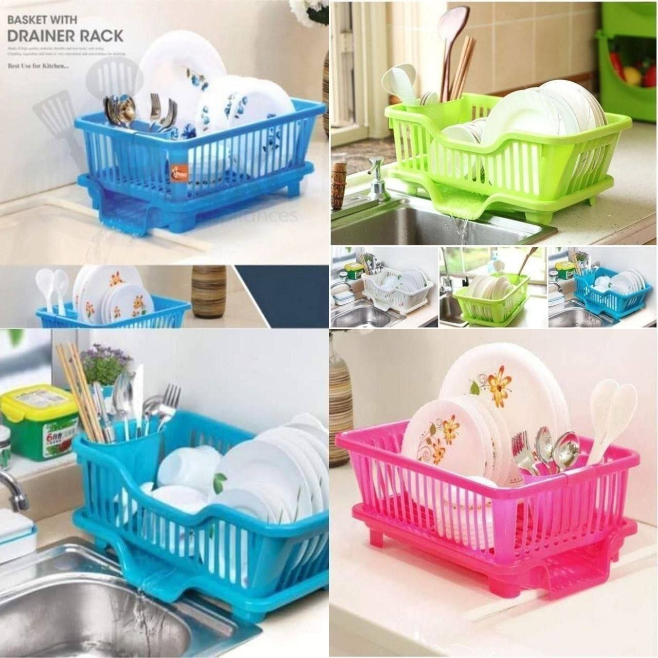 3 in 1 Dish Drain Basket