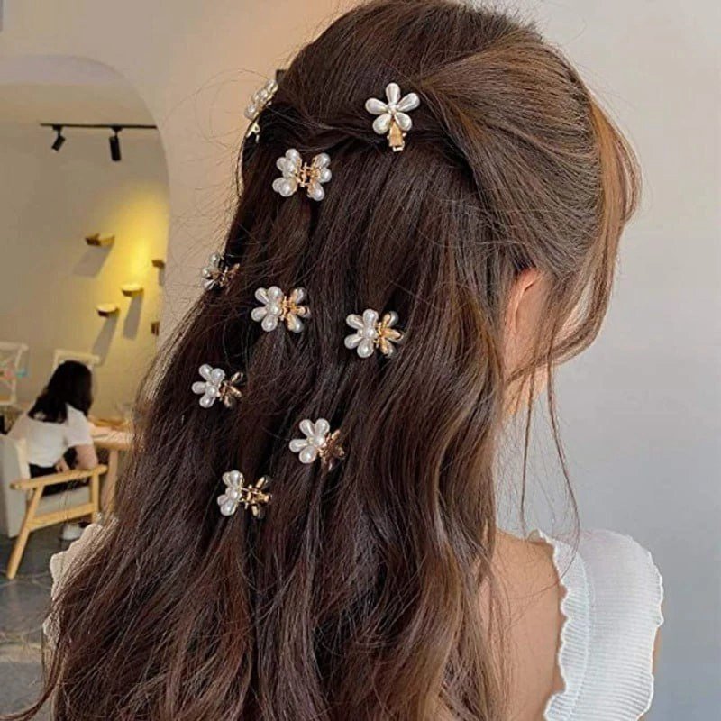 Flower Hair Clips Pack of 10