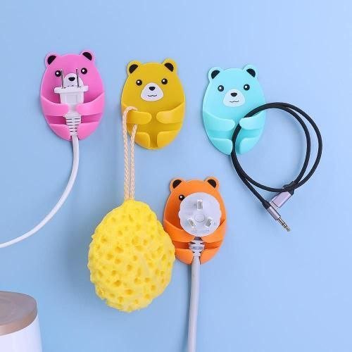Bear Shaped Plug Holder Pack of 4