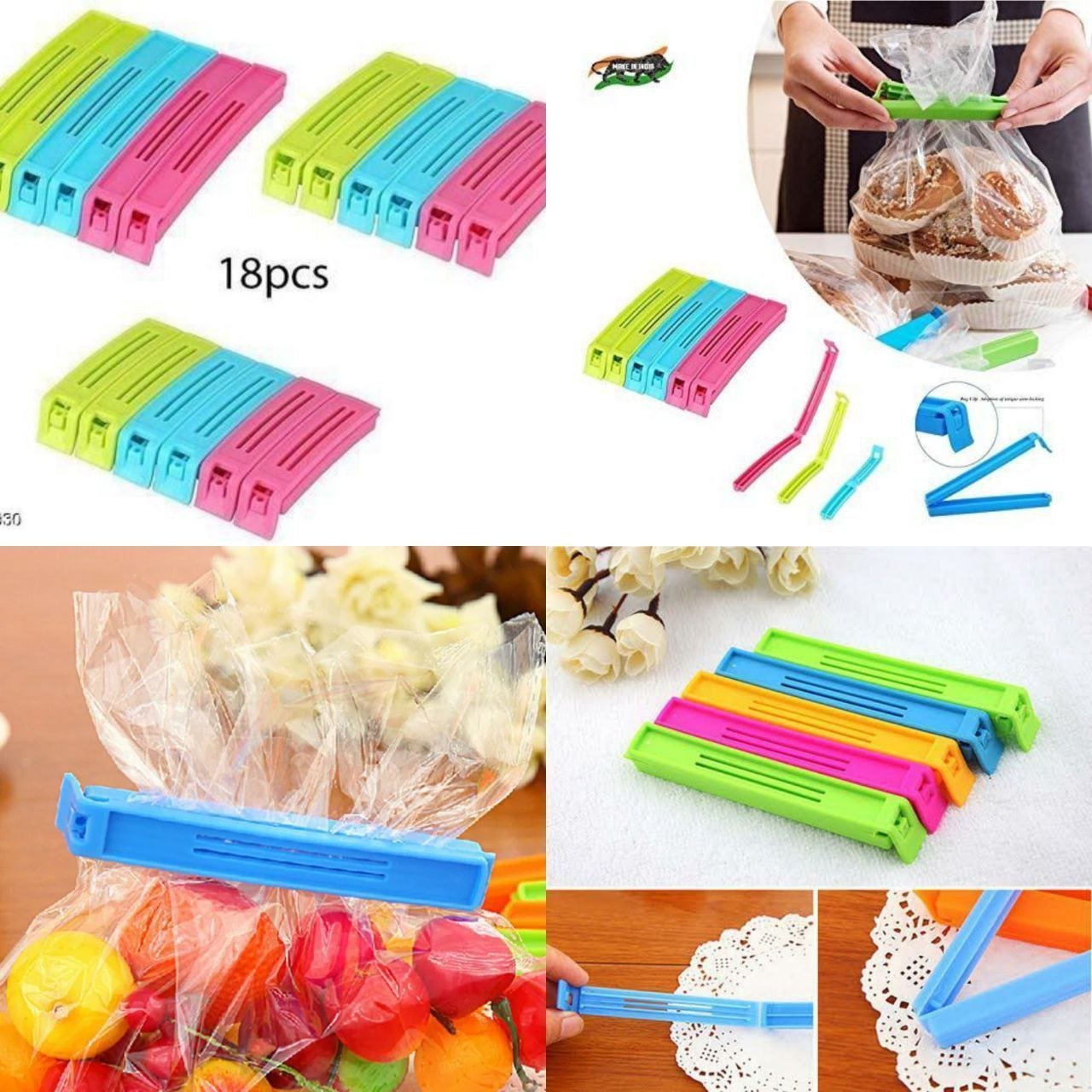 Food Bag Sealing Clips Pack of 5