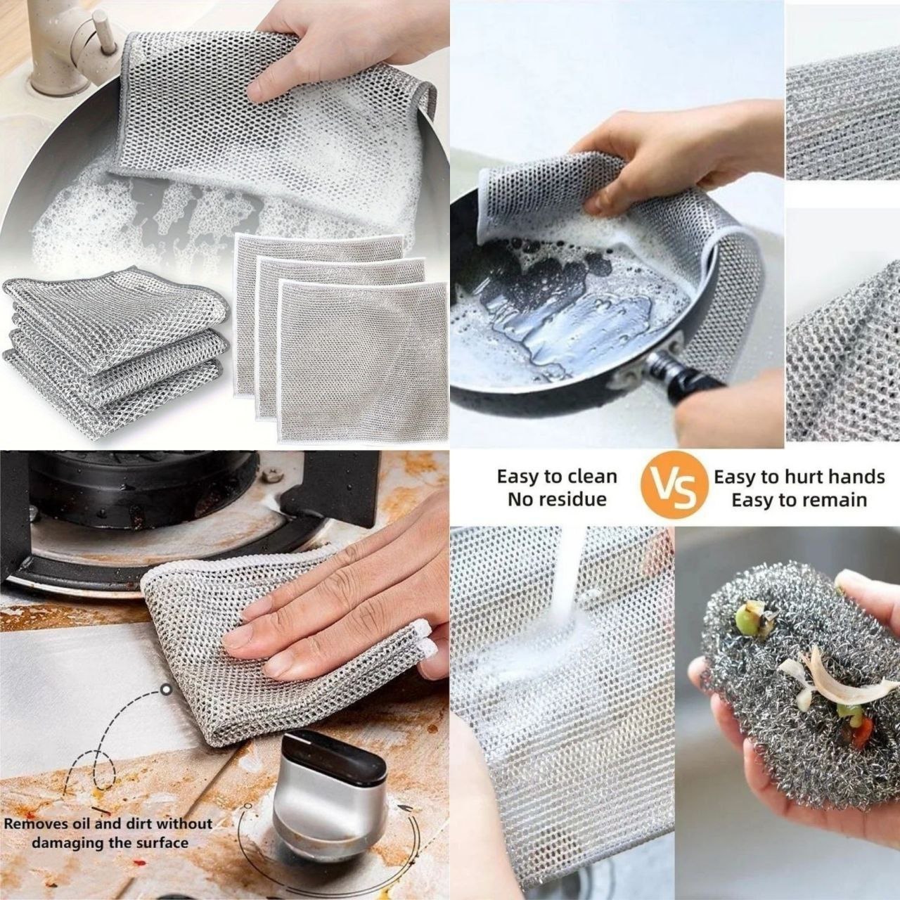 Dish wash Wire Cloth pack of 5 single Layer