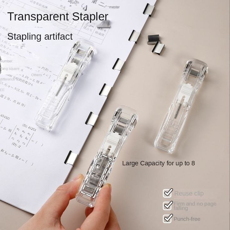 Seamless Stapler with 40 Clips