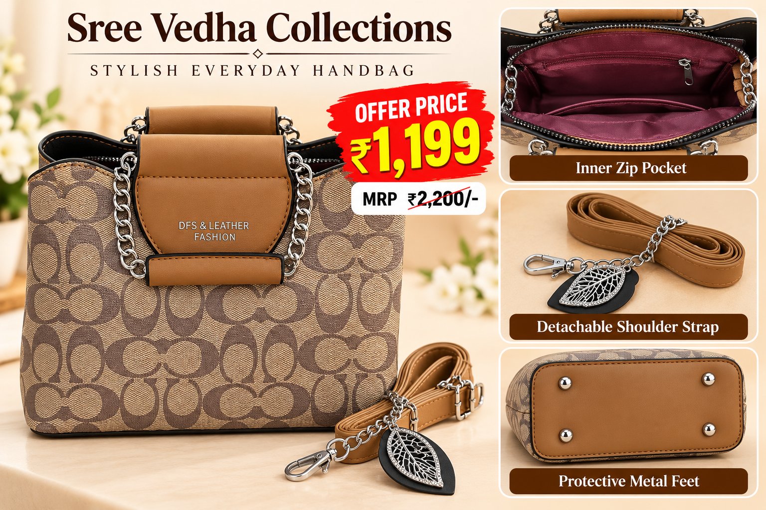 DFS & Leather Fashion Bag