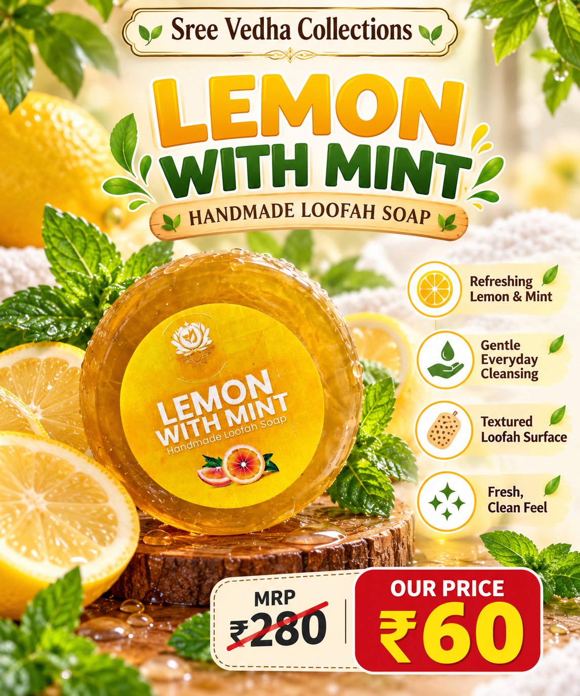 Lemon with Mint Soap