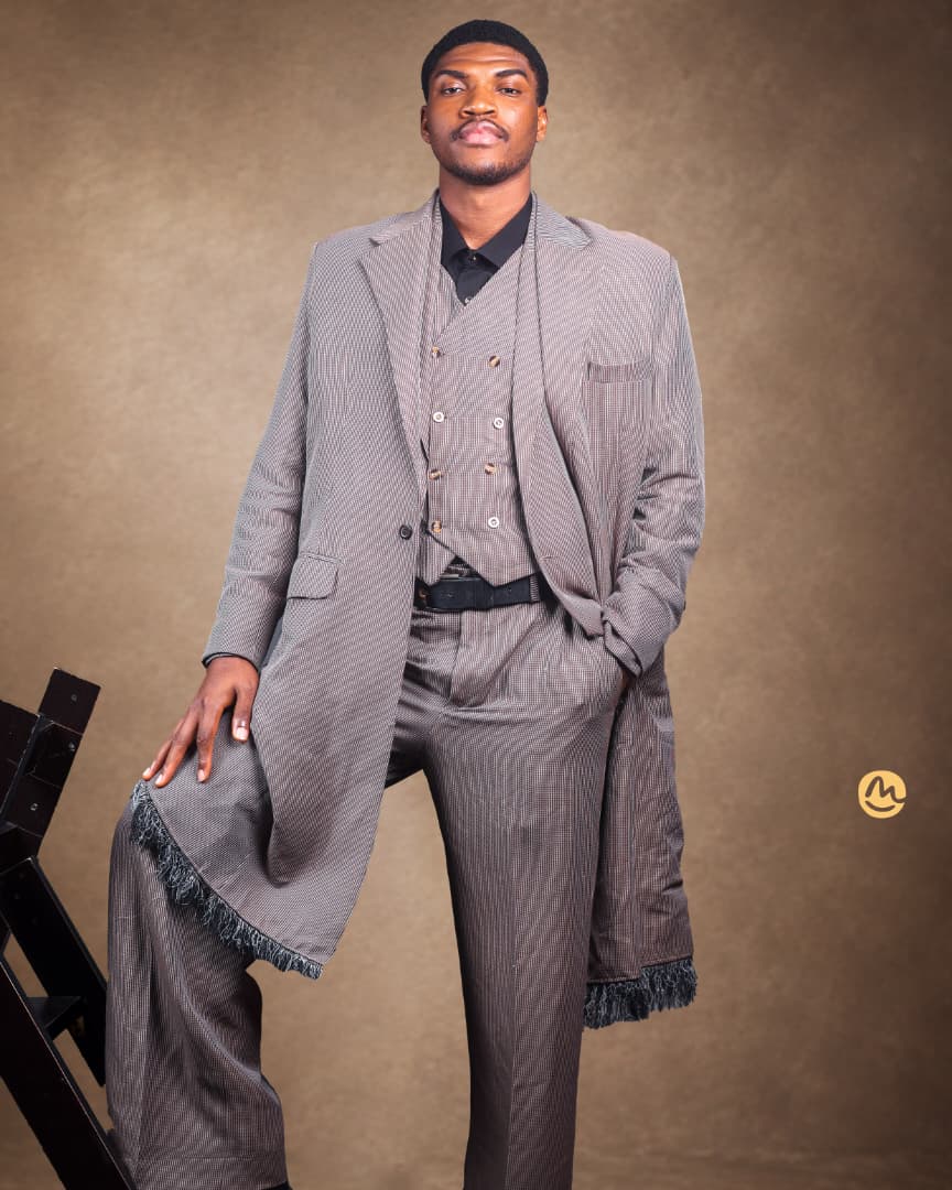 Grey Brown Trench Coat, Suit, Waistcoat and Trouser