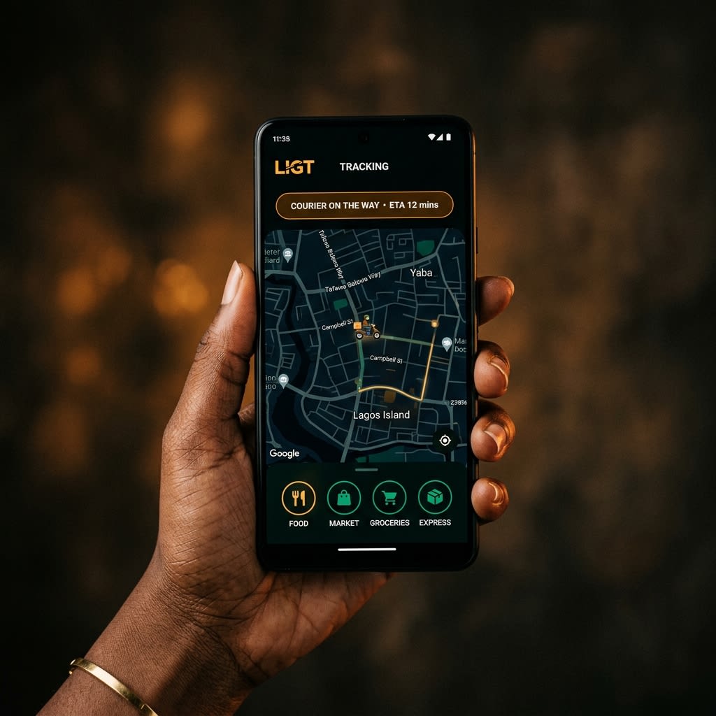 LIGT App live delivery tracking