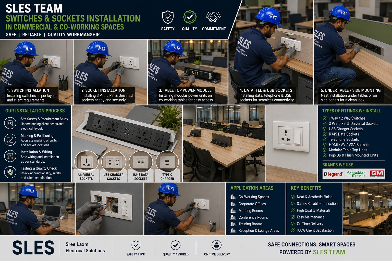 Installation of Switches and Sockets