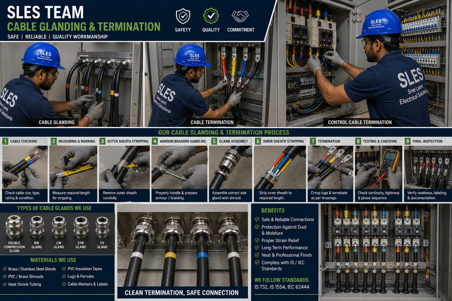 Cable Glanding and Termination