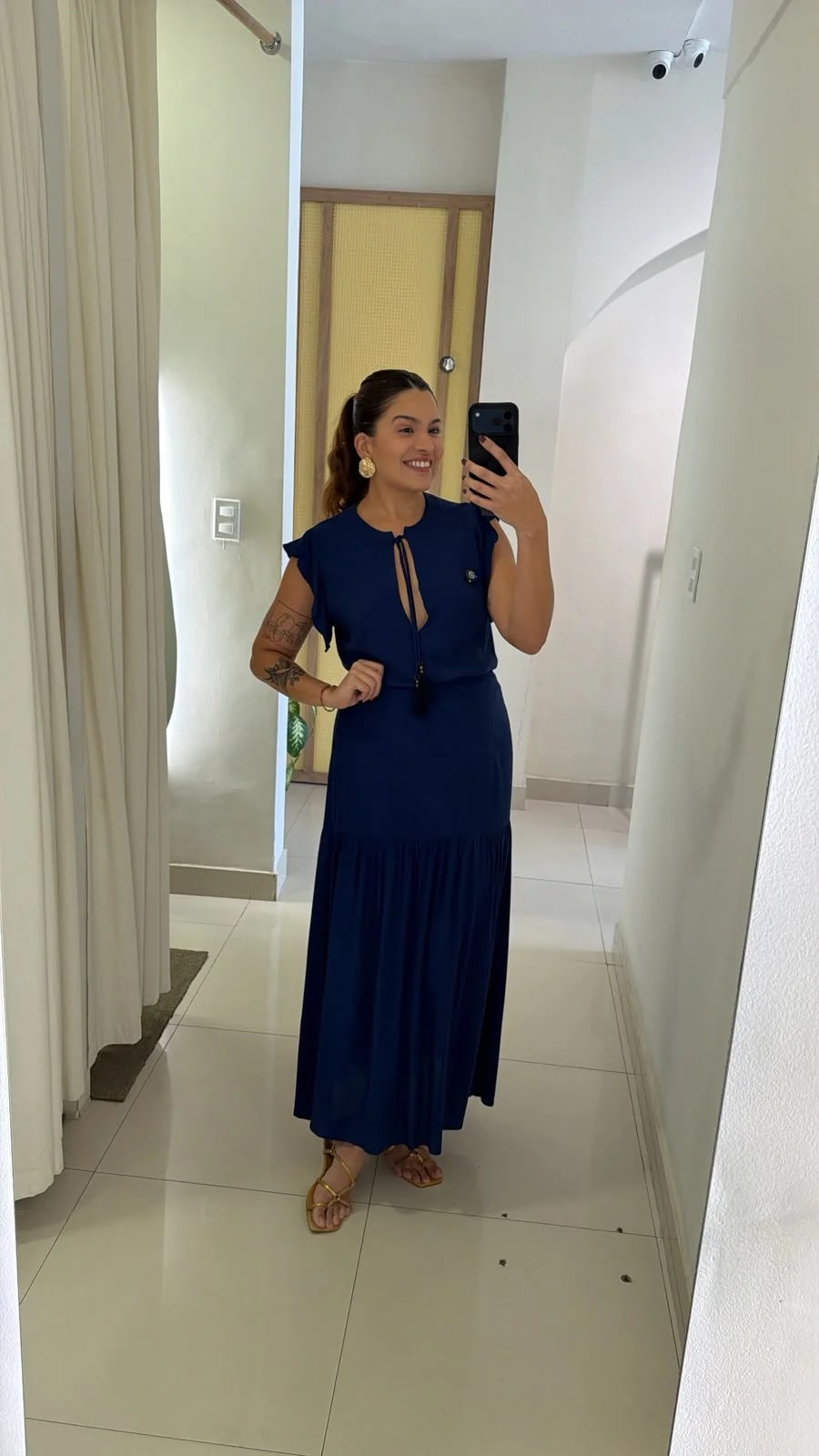 SAIA LONGA CREPE BLUE