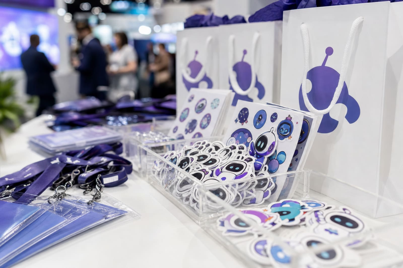stickers for trade shows product photography