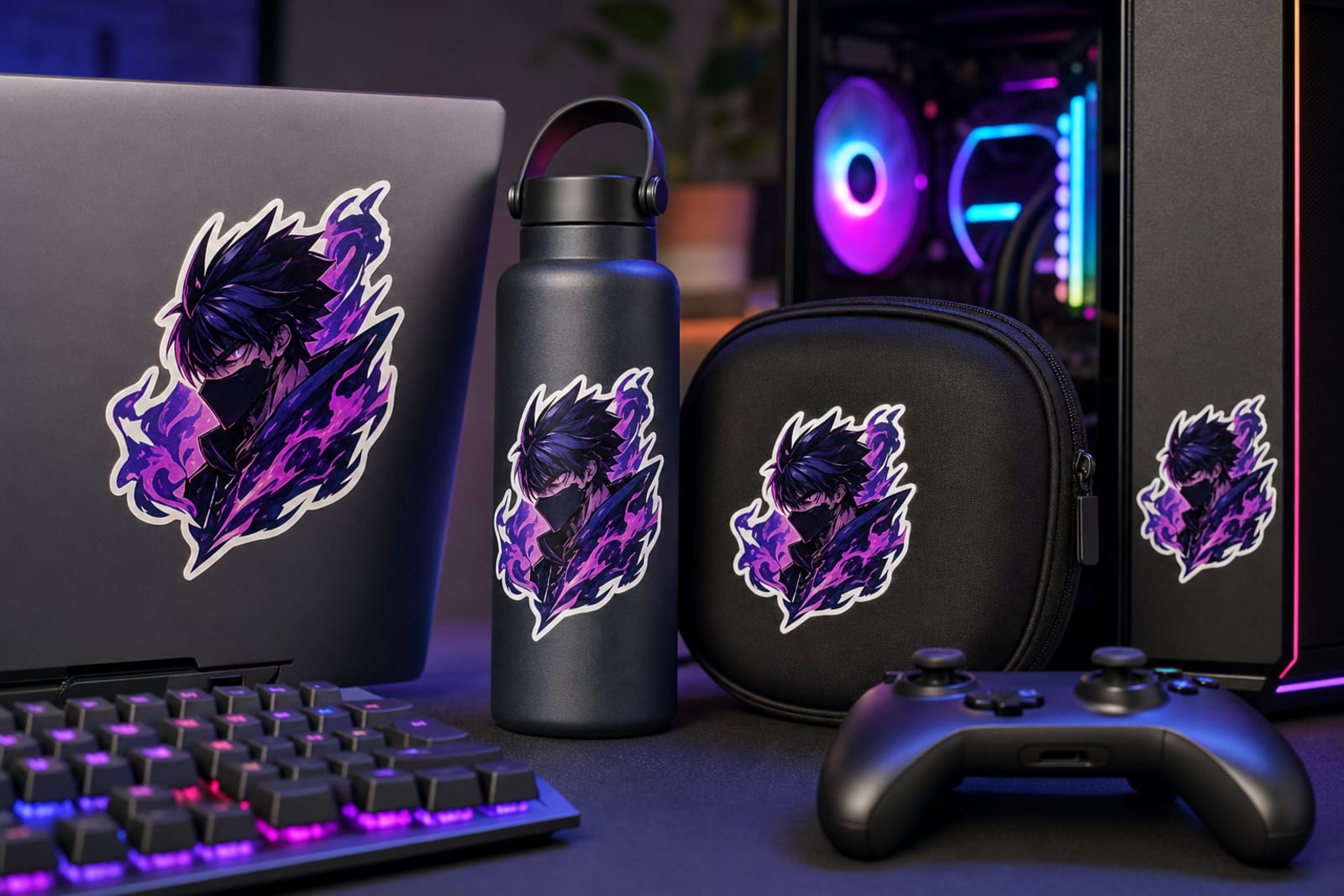 stickers for twitch streamers product photography gallery image 1