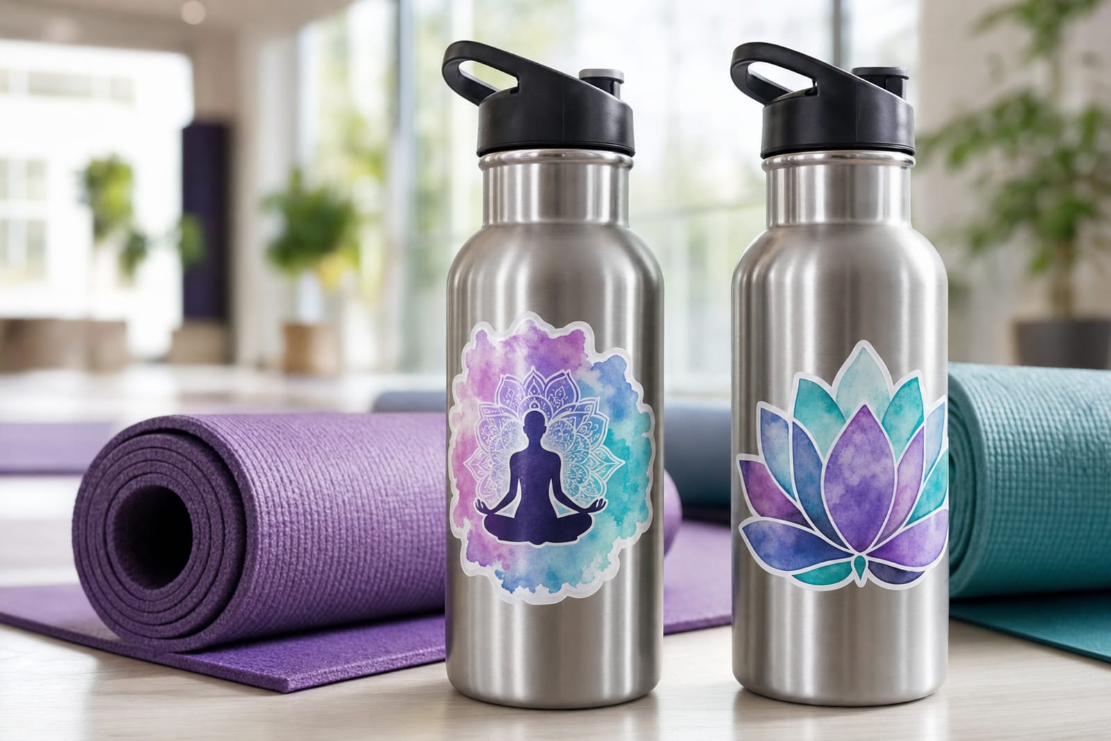 stickers for yoga studios product photography gallery image 1