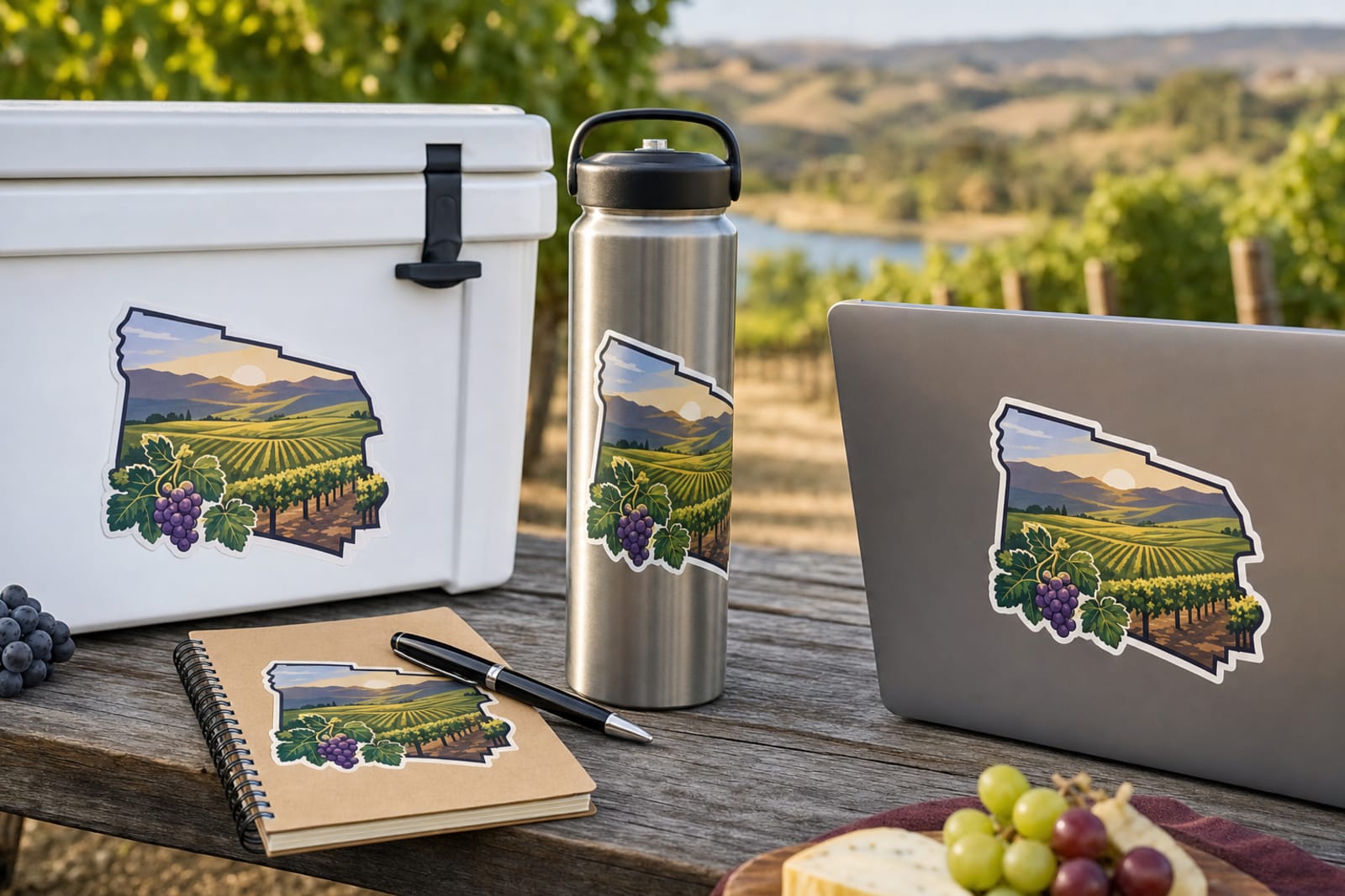 stickers for wineries product photography gallery image 2