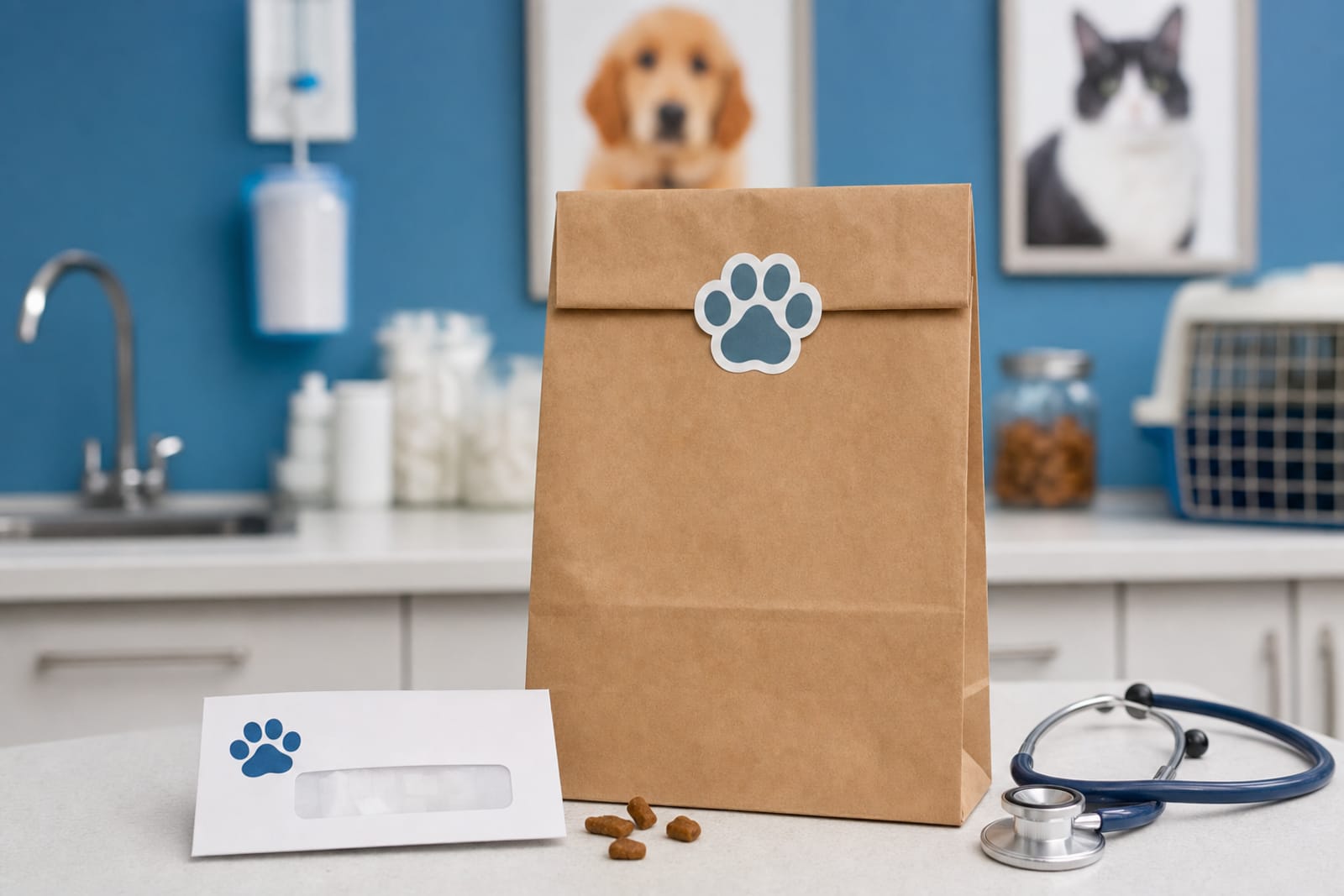 stickers for veterinary clinics product photography