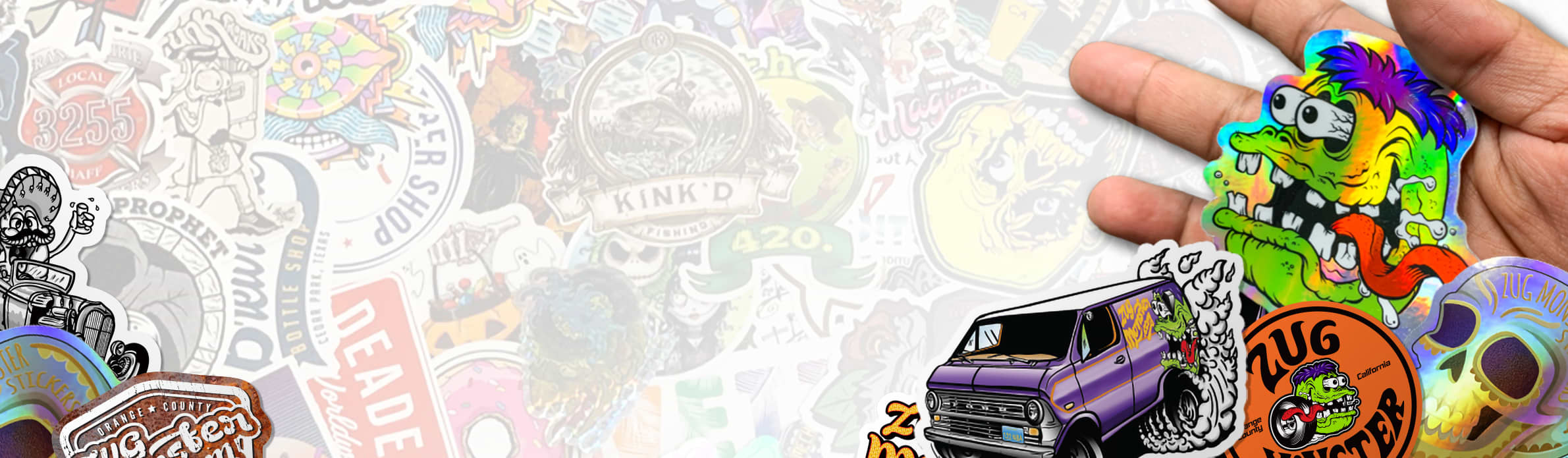 custom sticker banners