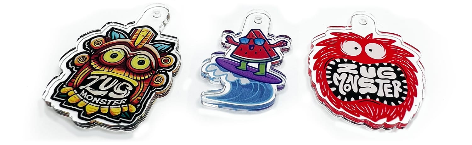 Personalized Custom Printed Acrylic Charms 