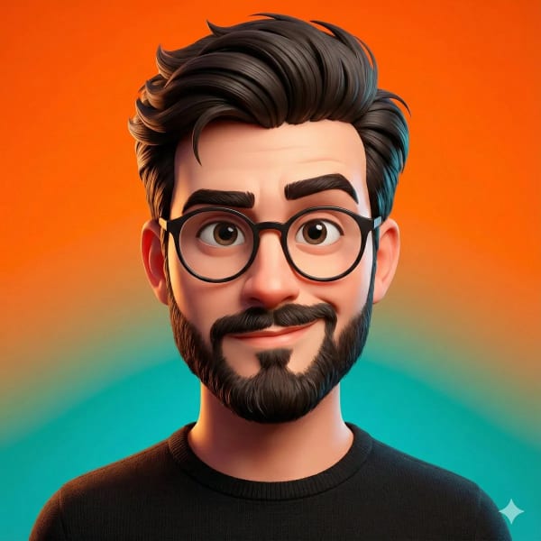 Stylized 3D character caricature — AI image prompt example