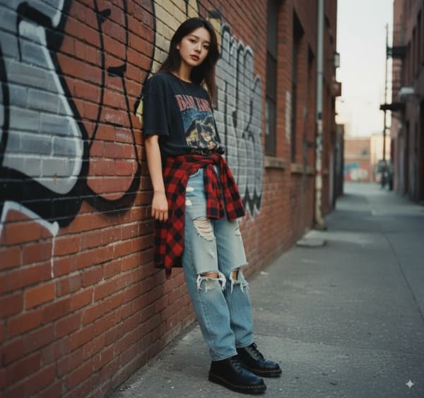 90s Grunge Icon — AI image prompt example