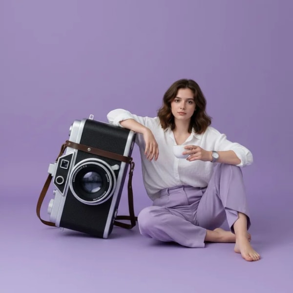 A hyper-realistic full-body — AI image prompt example