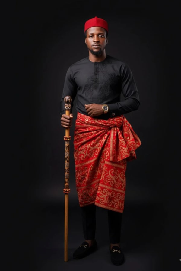 African Igbo Attire from Nigeria — AI image prompt example