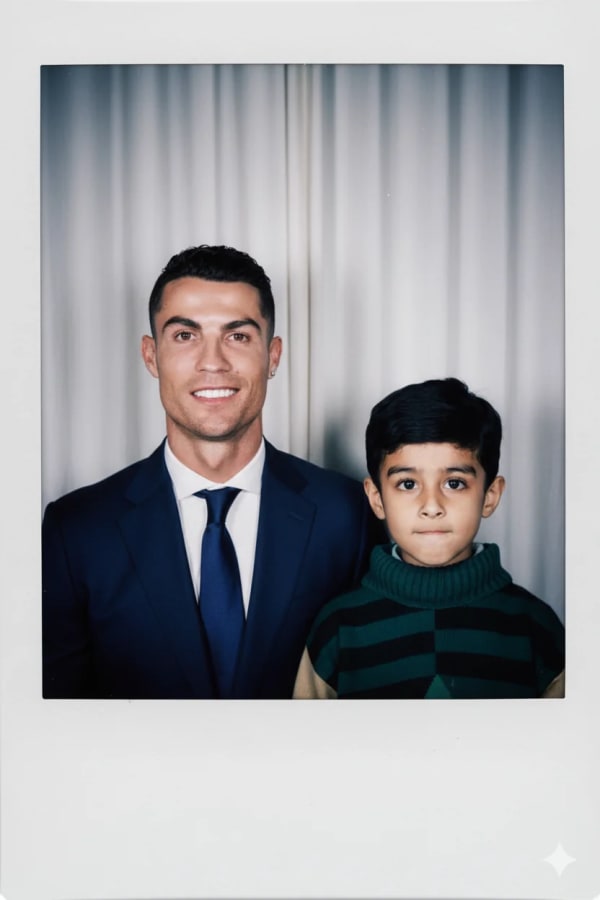 AI Polaroid-style Photo — AI image prompt example