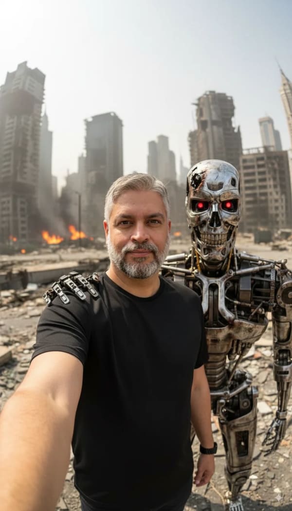 Always say thank you to AI — AI image prompt example