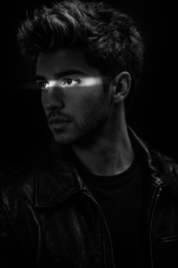 Black film photography — AI image prompt example