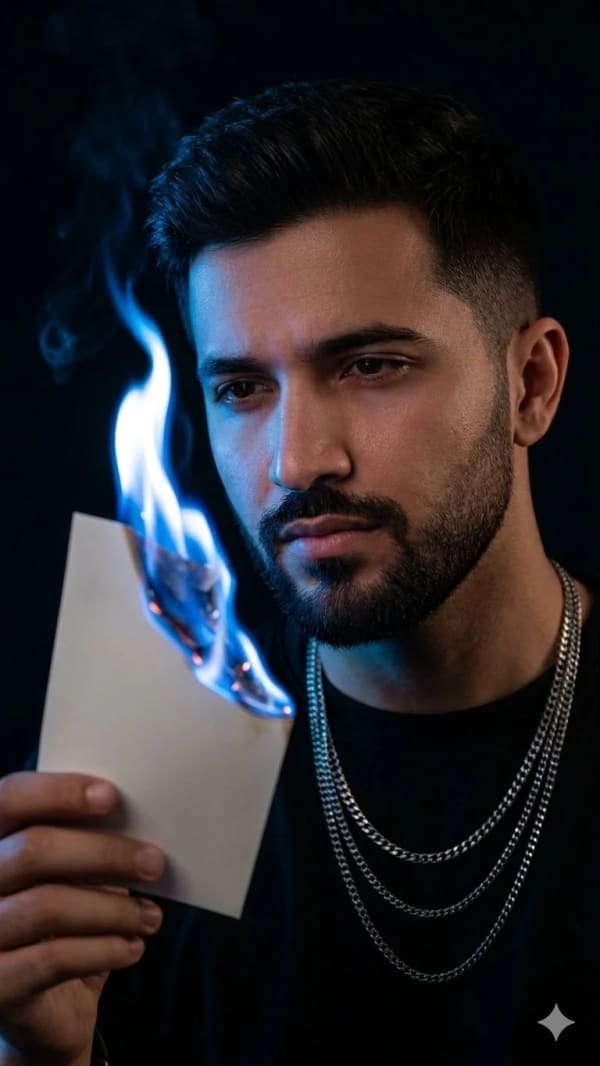 Blue Flame Memory — AI image prompt example