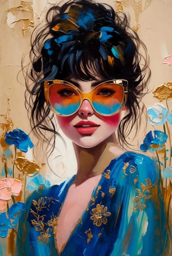 Bohemian Muse — AI image prompt example