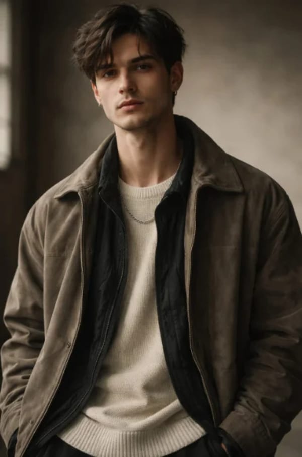 Brown Male Model — AI image prompt example
