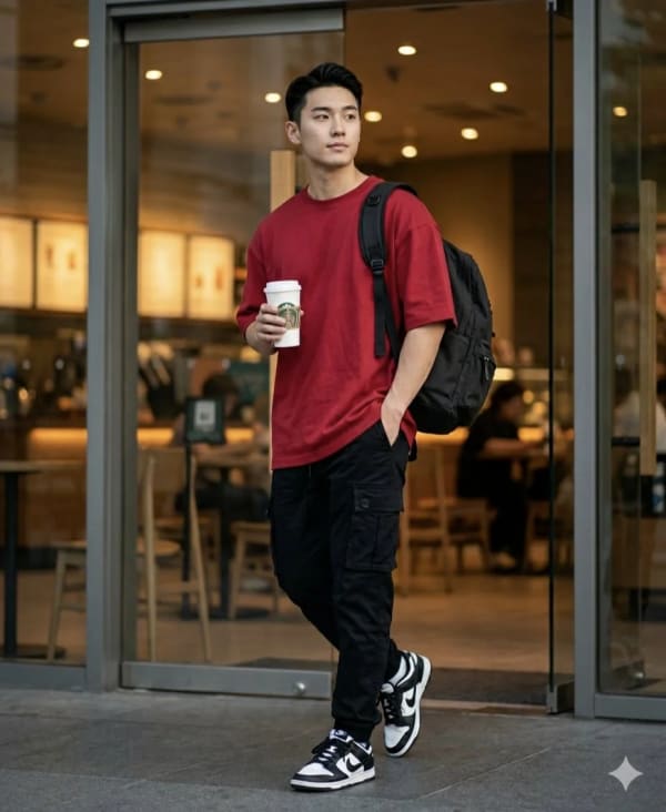 Cafe Street Style — AI image prompt example