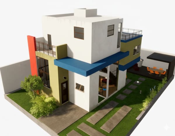 Chayagasaka House - 3D Model — AI image prompt example