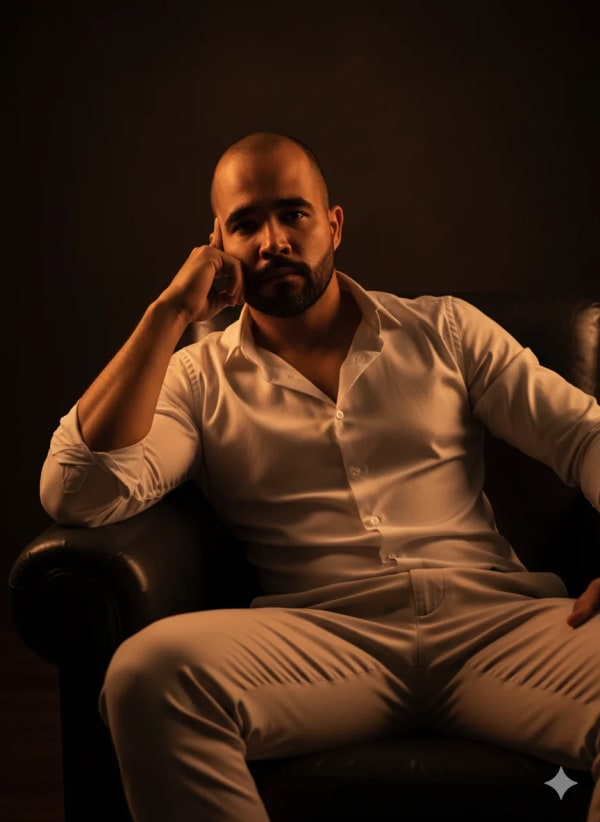 cinematic portrait — AI image prompt example