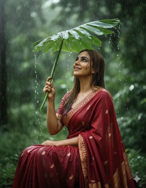 Cinematic Rain Shot — AI image prompt example
