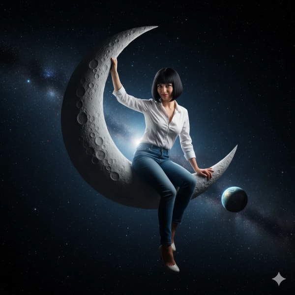 Cosmic Woman — AI image prompt example