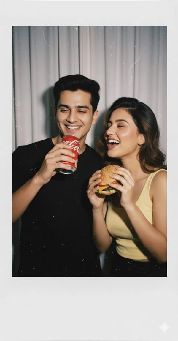 Couple Polaroid — AI image prompt example
