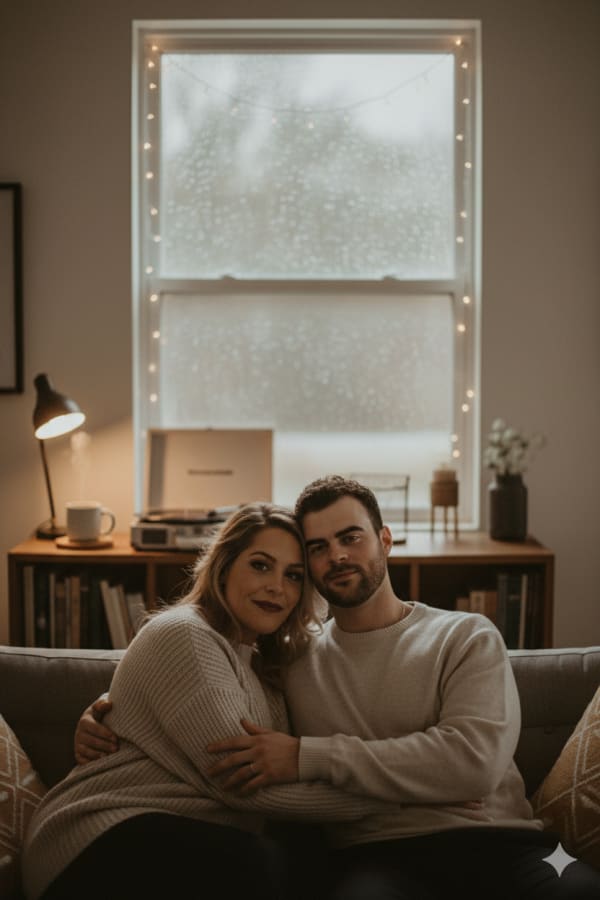 Cozy 'Lofi Aesthetic' Indoor Portrait — AI image prompt example