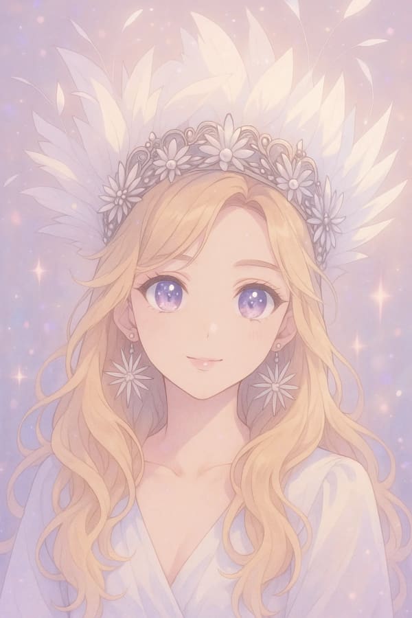 Dreamy Pastel Anime Portrait — AI image prompt example