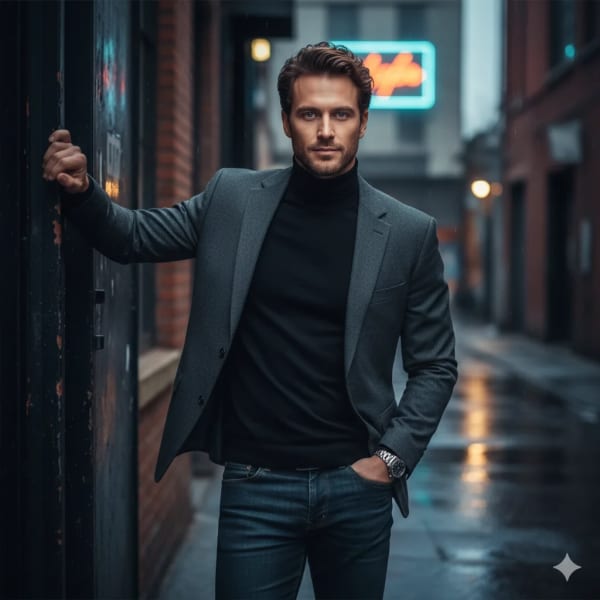 Elegant man — AI image prompt example