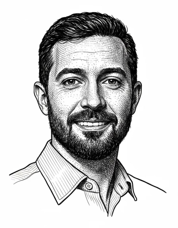 Engraving illustration portrait photo — AI image prompt example