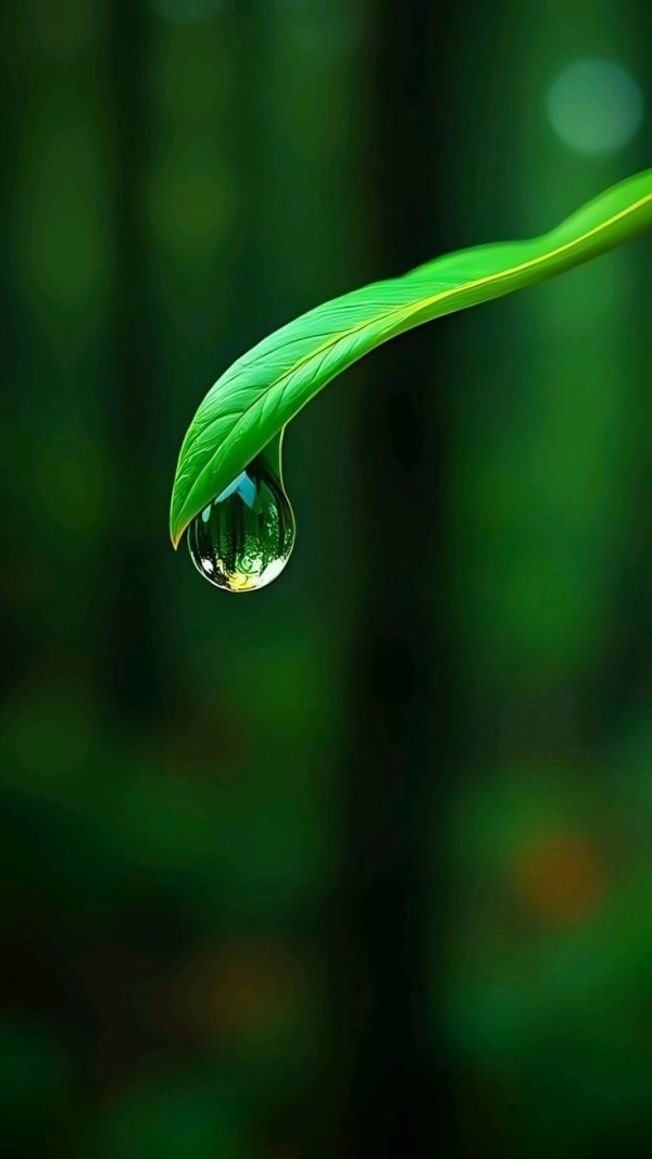 Forest Dewdrop Macro — AI image prompt example