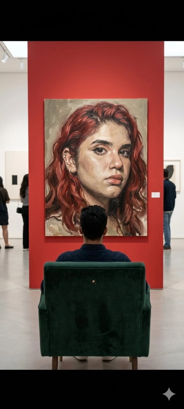 Gallery Portrait Wall — AI image prompt example