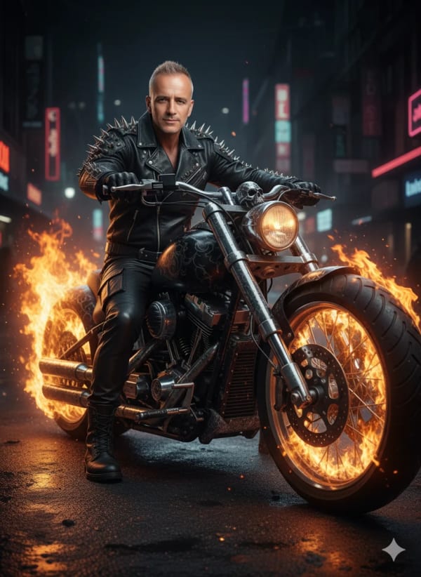 Ghost Rider — AI image prompt example
