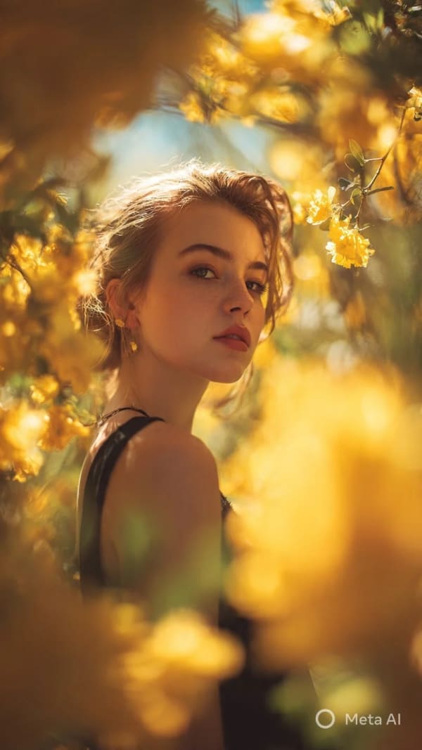 Golden Bloom — AI image prompt example