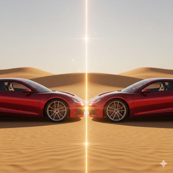 Hero Desert Run — AI image prompt example