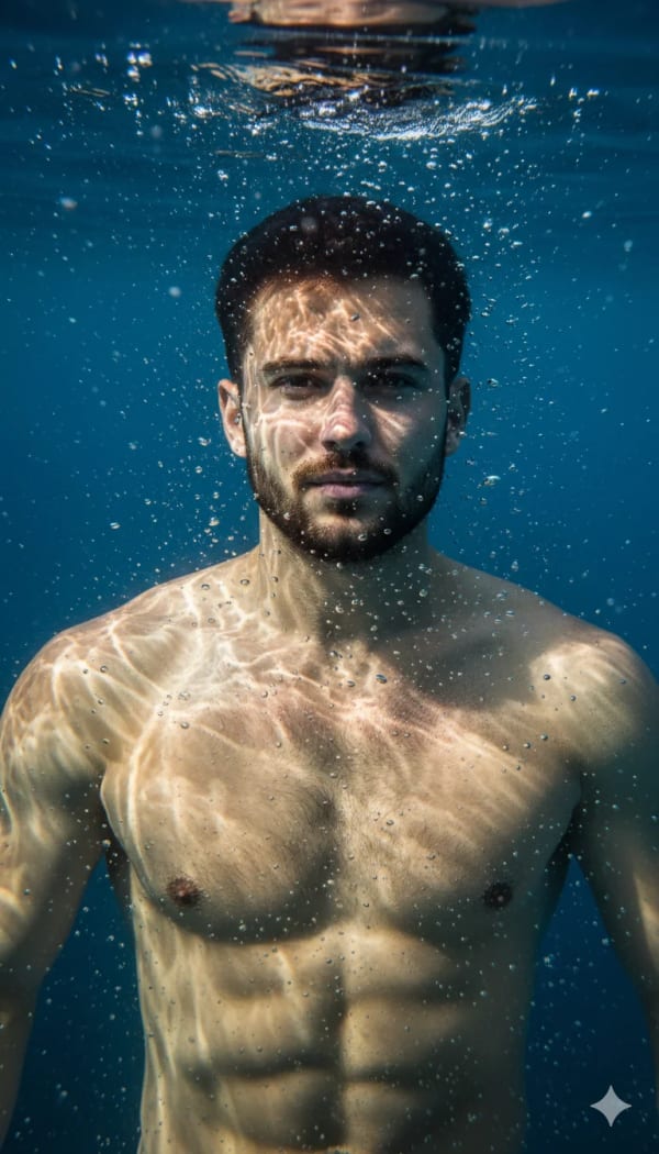 in the water — AI image prompt example