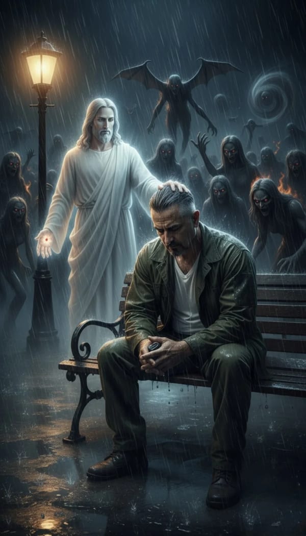 Jesus save my soul — AI image prompt example