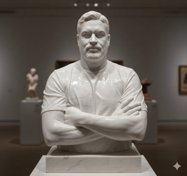 make me marble — AI image prompt example