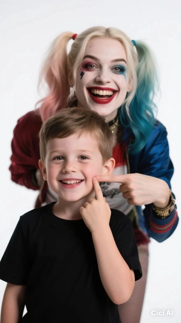 Moment with Harley queen — AI image prompt example